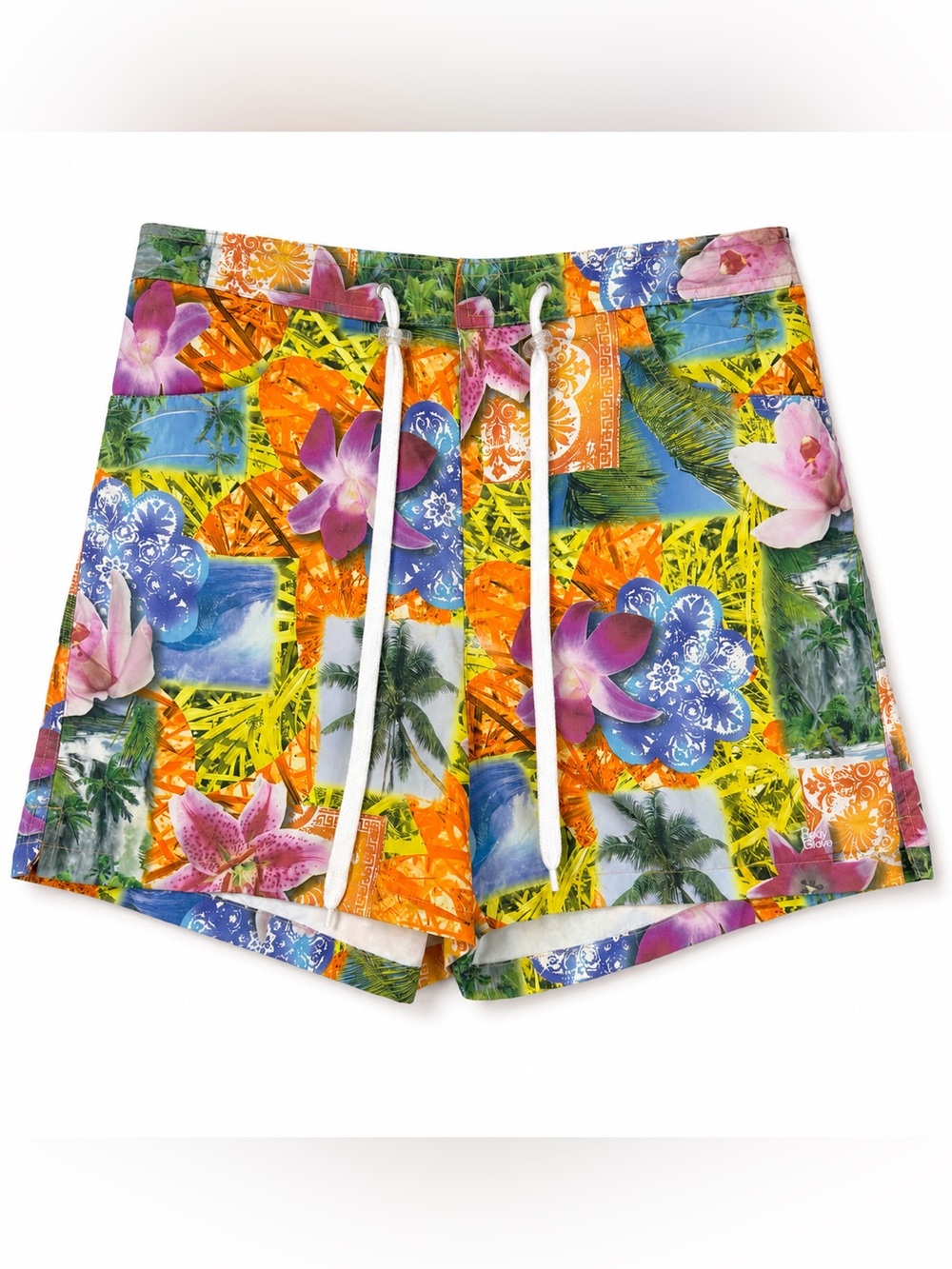 Body Glove Tropical Board Shorts L Y2K Surf Hawaiian Swim Trunks